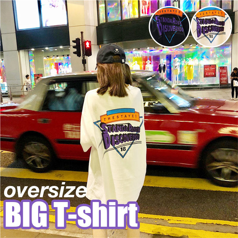 ビッグTシャツ レディース アメリカン バックプリント ビッグ