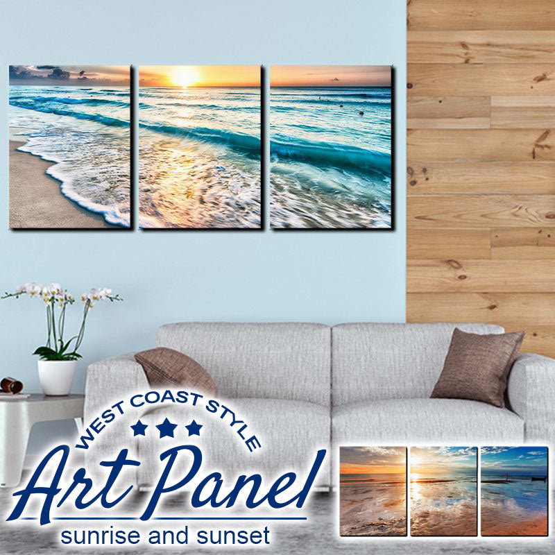 アートパネル キャンバスアート 海 絵画 3枚セット 30×40cm 海