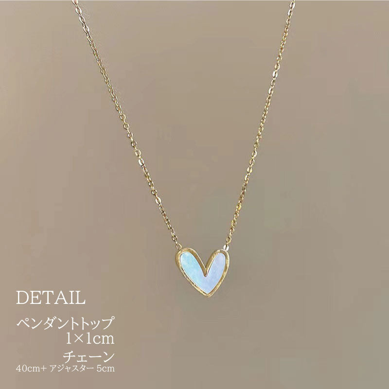 手書きハート風 ペンダント ネックレス