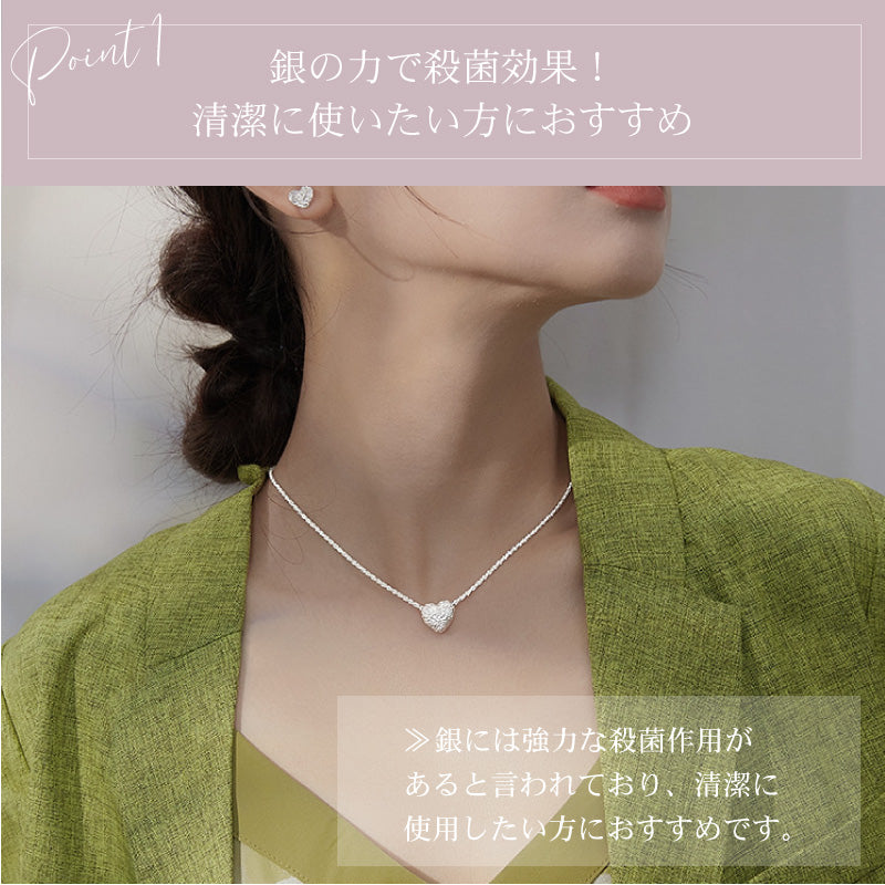 ハートペンダント シャニーネックレス