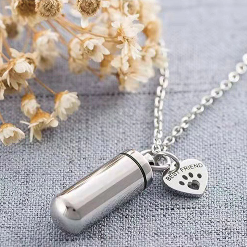 遺骨ペンダント カロート カプセル 肉球 メモリアルペンダント