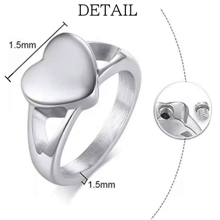 遺骨アクセサリー メモリアルリング 指輪 ハート