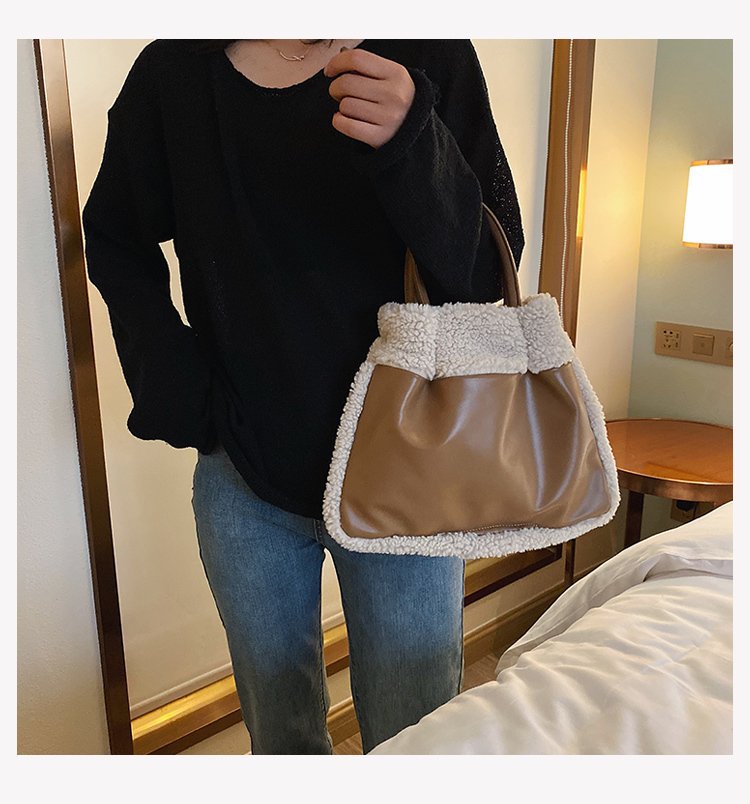 ボア バッグ レディース リバーシブル 2way