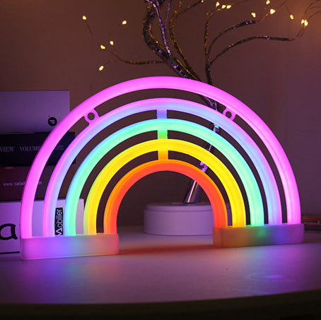 彩虹LED霓虹灯牌USB灯灯