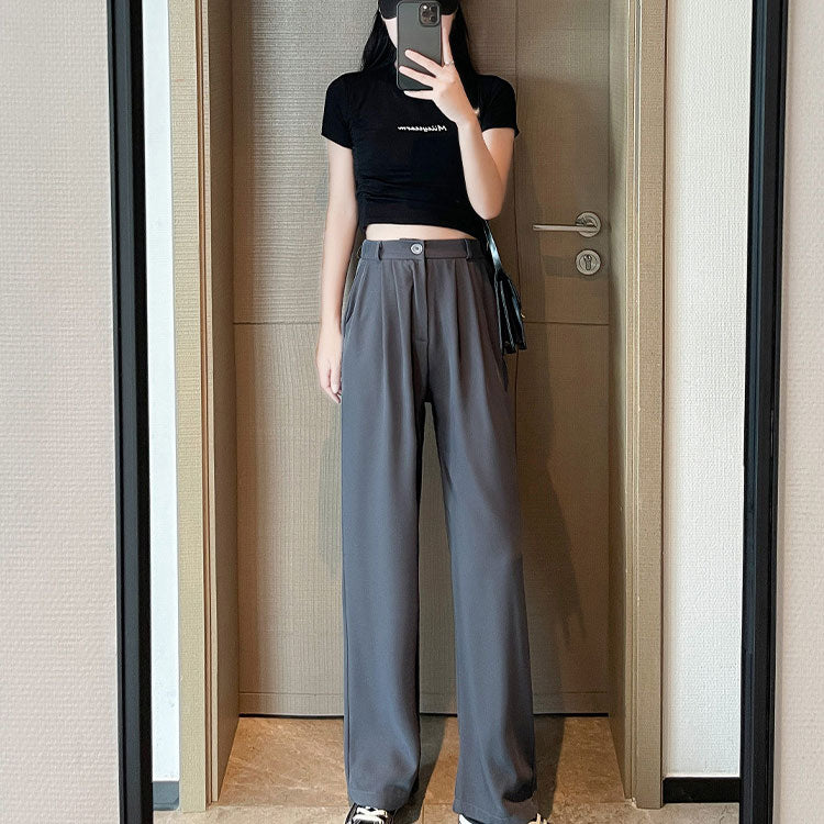 ワイドパンツ ダブルタック フルレングス スラックス