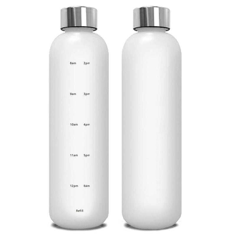 水筒 ウォーターボトル 1000ml 1L 時間メモリ付き