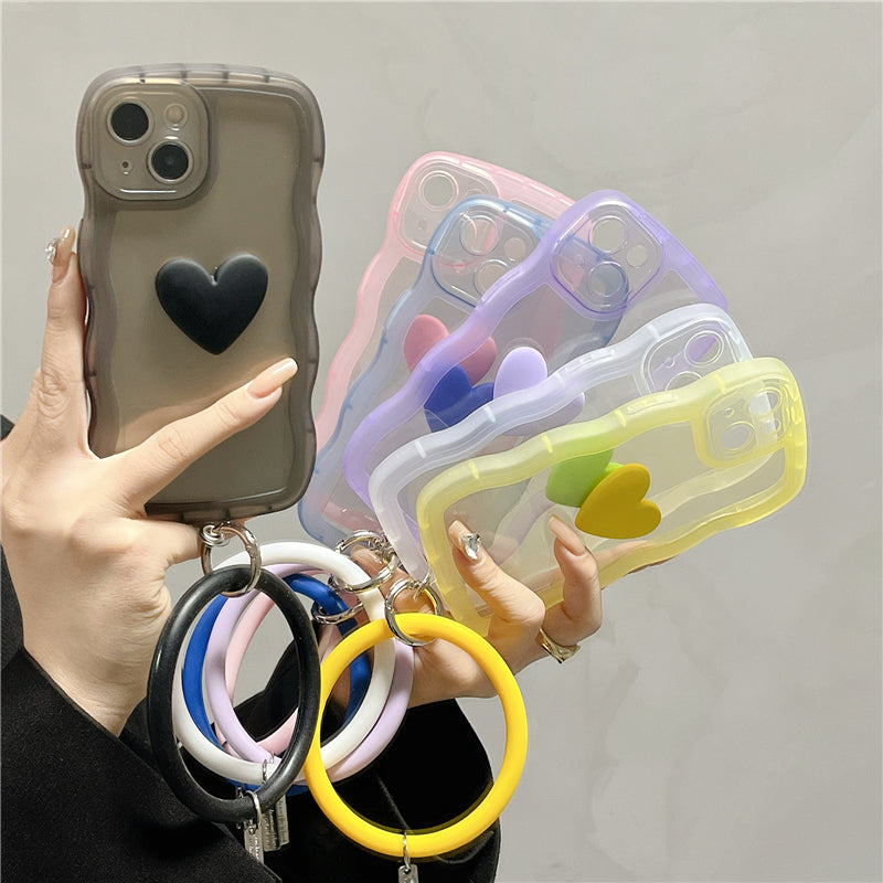 スマホケース ハート バングル ホルダー