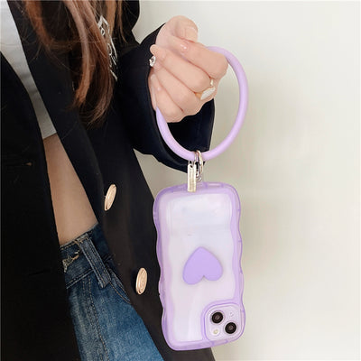 スマホケース ハート バングル ホルダー