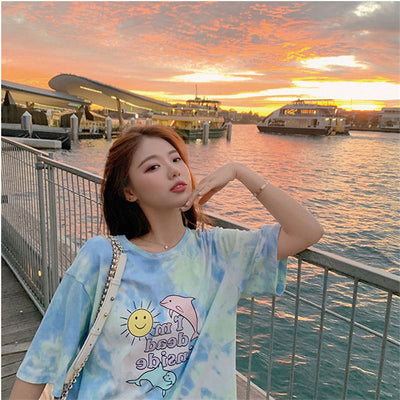 タイダイ柄 プリント Tシャツ
