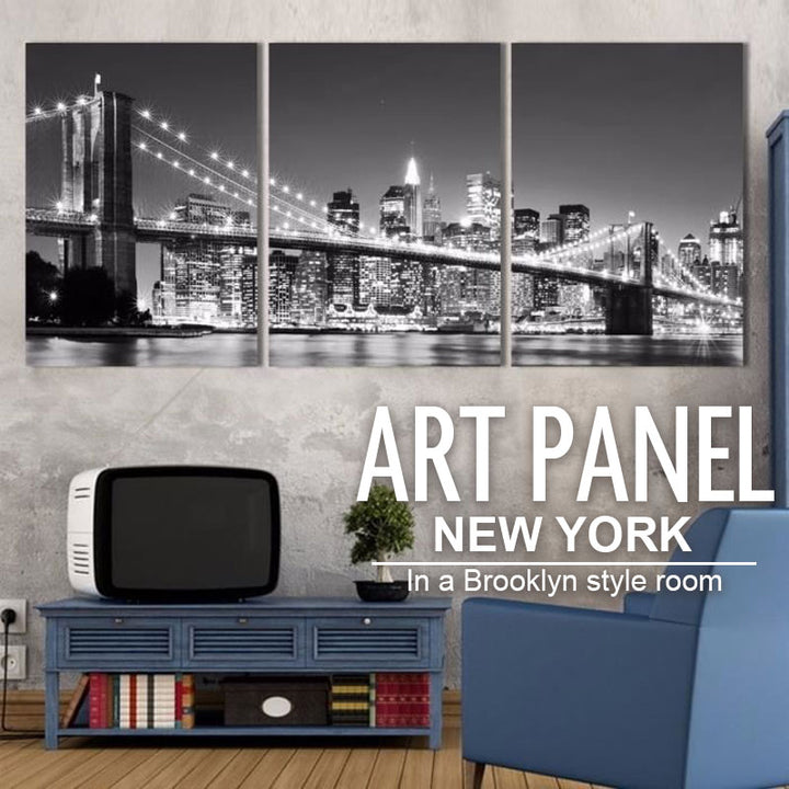 艺术面板帆布艺术纽约照片3件套装30 x 40厘米