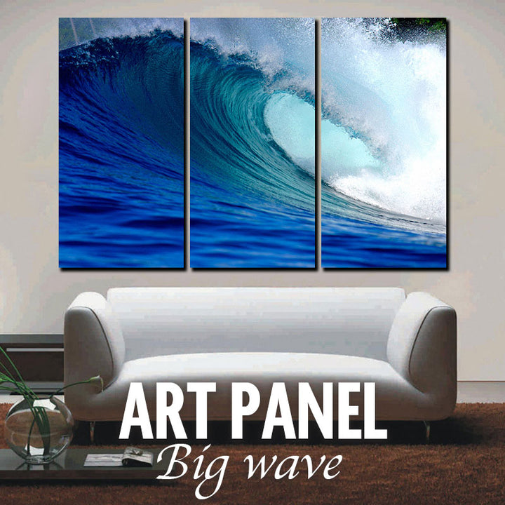 アートパネル キャンバスアート 海 波 絵画 3枚セット 30×60cm