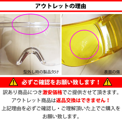 アウトレット 粉塵ゴーグル アイシールド